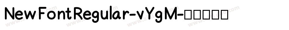 NewFontRegular-vYgM字体转换