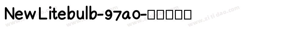 NewLitebulb-97a0字体转换