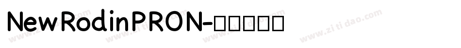 NewRodinPRON字体转换