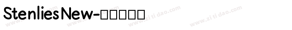 StenliesNew字体转换