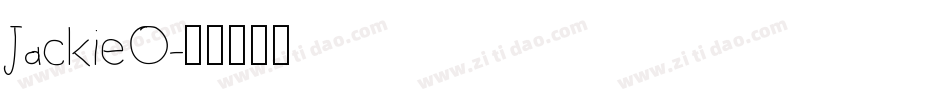 JackieO字体转换