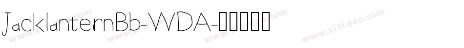 JacklanternBb-WDA字体转换