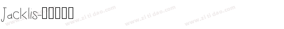 Jacklis字体转换