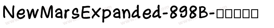 NewMarsExpanded-898B字体转换