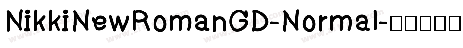 NikkiNewRomanGD-Normal字体转换