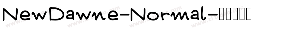 NewDawne-Normal字体转换