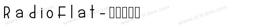 RadioFlat字体转换