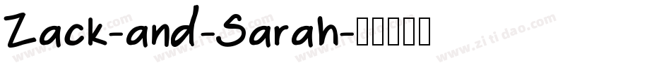 Zack-and-Sarah字体转换