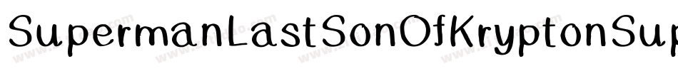 SupermanLastSonOfKryptonSuper-0004字体转换