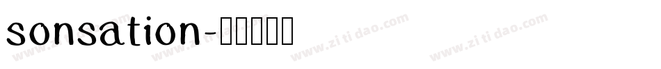 sonsation字体转换