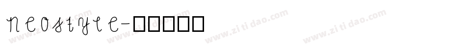 Neostyle字体转换