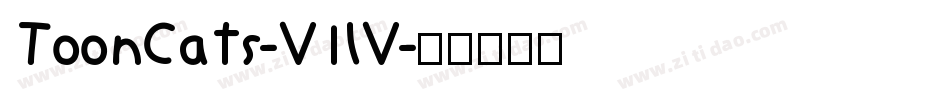 ToonCats-V1lV字体转换