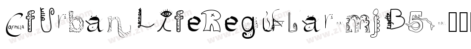 CfUrbanLifeRegular-mjB5字体转换