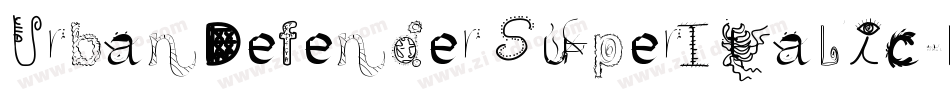 UrbanDefenderSuperItalic-lvV0字体转换