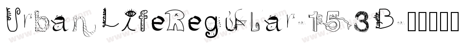 UrbanLifeRegular-153B字体转换