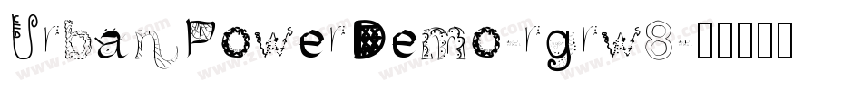UrbanPowerDemo-rgrw8字体转换