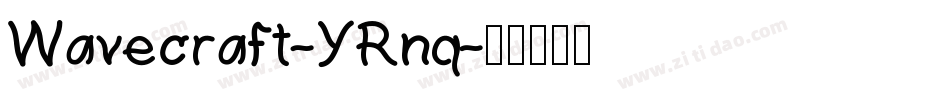 Wavecraft-YRnq字体转换