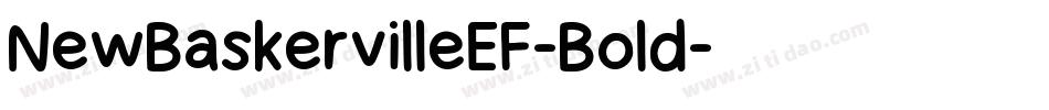 NewBaskervilleEF-Bold字体转换