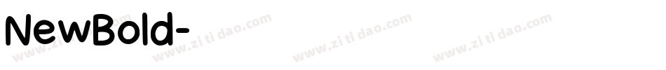 NewBold字体转换