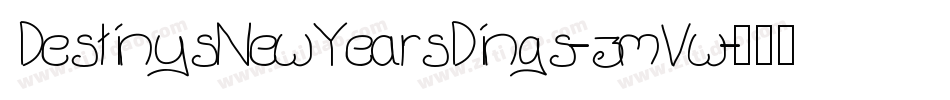 DestinysNewYearsDings-zmVw字体转换