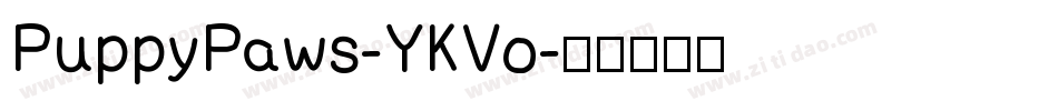 PuppyPaws-YKVo字体转换