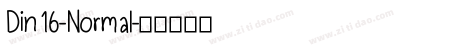 Din16-Normal字体转换