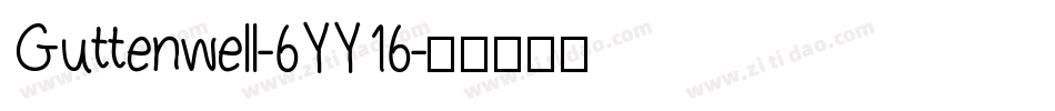 Guttenwell-6YY16字体转换