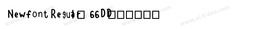 NewfontRegular-66DD字体转换