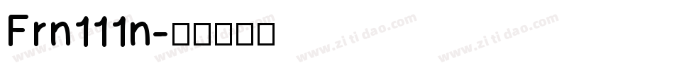 Frn111n字体转换