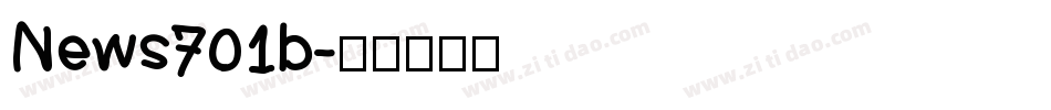 News701b字体转换