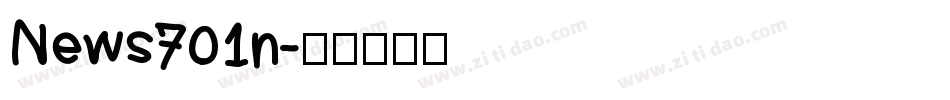 News701n字体转换