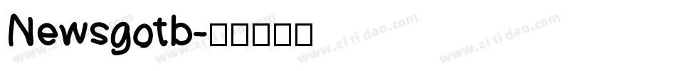 Newsgotb字体转换