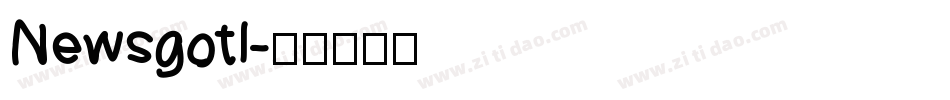 Newsgotl字体转换