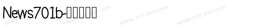 News701b字体转换