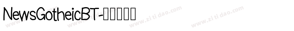 NewsGotheicBT字体转换