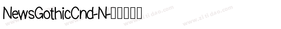 NewsGothicCnd-N字体转换
