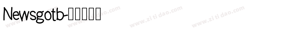 Newsgotb字体转换
