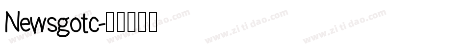 Newsgotc字体转换