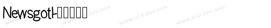 Newsgotl字体转换