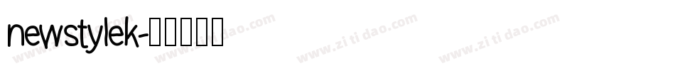 newstylek字体转换
