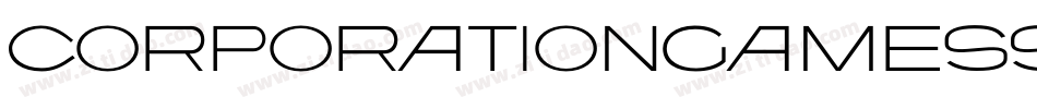 CorporationGamesStraight-8KeM字体转换