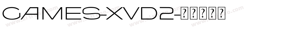 Games-XvD2字体转换