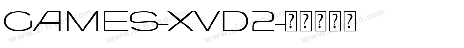 Games-XvD2字体转换