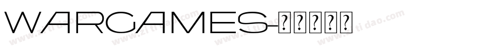 Wargames字体转换