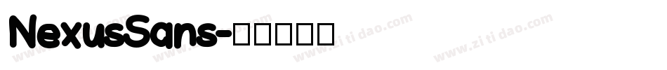 NexusSans字体转换