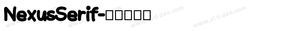 NexusSerif字体转换