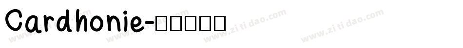 Cardhonie字体转换