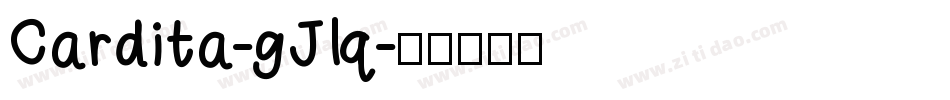 Cardita-gJlq字体转换