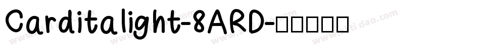 Carditalight-8ARD字体转换