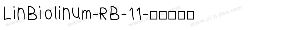 LinBiolinum-RB-11字体转换